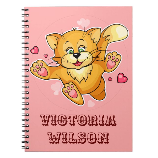 Cuaderno de Fotos de Gato Personalizado (Frente)