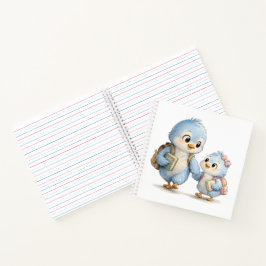 Cuaderno de Fotos de Hermanos Pájaros Azules Recue