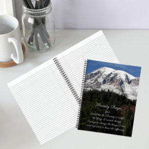 Cuaderno de fotos de Mount Rainier de la Oración d
