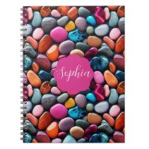 Cuaderno de Fotos de Piedrecitas Rosadas en Espira