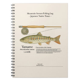 Cuaderno de fotos de registro de pesca en el arroy