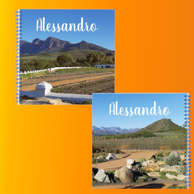 Cuaderno de Fotos del Jardín de la Granja de la Mo (Back & Front with Background)