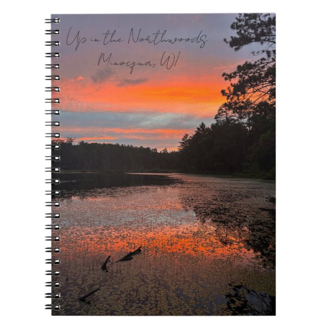 Cuaderno de fotos del lago Northwoods (Frente)