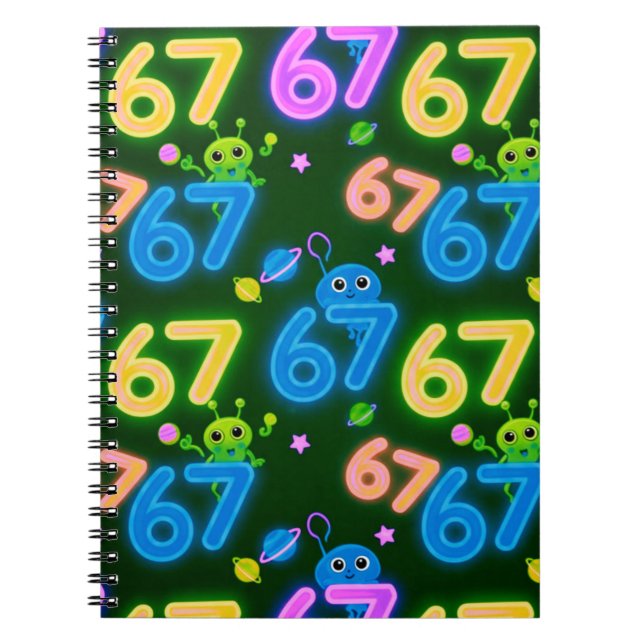 Cuaderno de fotos en espiral 67 con alienígenas (Frente)