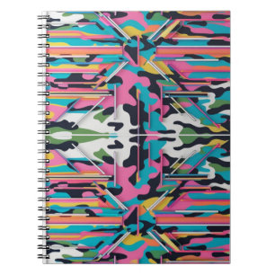 Cuaderno de Fotos en Espiral Abstracto de Camuflaj