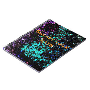 Cuaderno de fotos en espiral abstracto de galaxia 