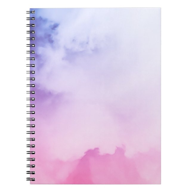 Cuaderno de Fotos en espiral con acuarela rosa (80 (Frente)