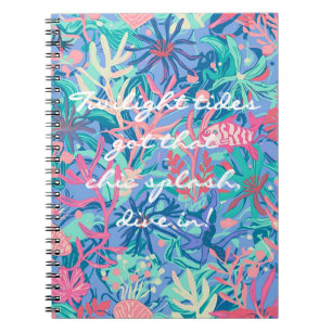 Cuaderno de fotos en espiral con gráfico elegante