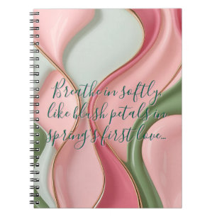 Cuaderno de fotos en espiral con gráfico elegante