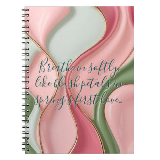 Cuaderno de fotos en espiral con gráfico elegante