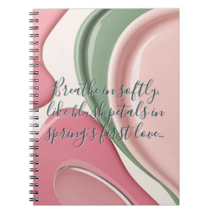 Cuaderno de fotos en espiral con gráfico elegante