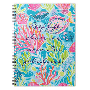 Cuaderno de fotos en espiral con gráfico elegante