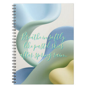 Cuaderno de fotos en espiral con gráfico elegante