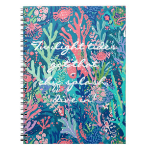 Cuaderno de fotos en espiral con gráfico elegante