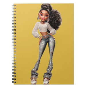 Cuaderno de Fotos en Espiral con Mostaza Glow Gett