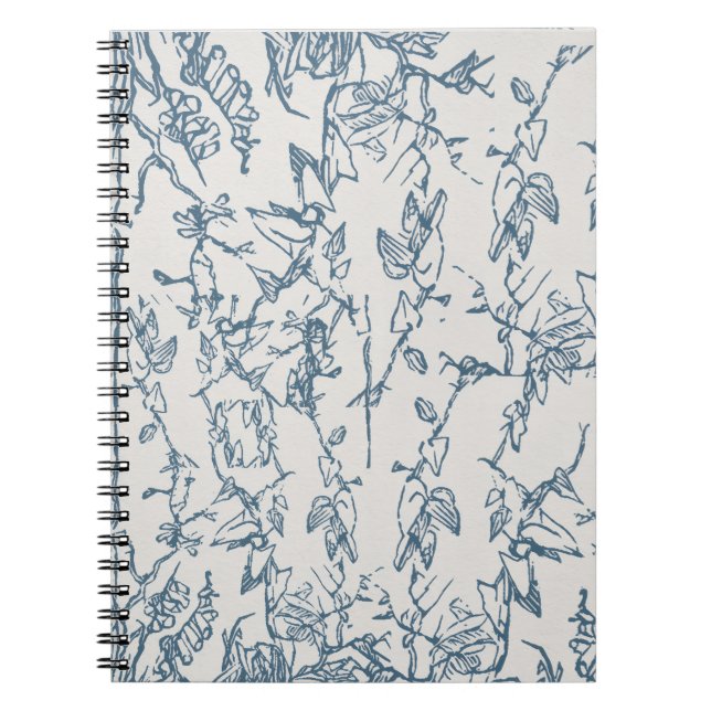 Cuaderno de Fotos en Espiral con Patrón de Flora A (Frente)