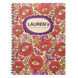 Cuaderno de Fotos en Espiral con Patrón Floral de 