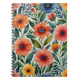 Cuaderno de Fotos en Espiral con Patrón Floral Ele