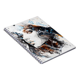 Cuaderno de Fotos en Espiral con Retrato Femenino 
