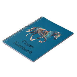 Cuaderno de fotos en espiral de caballos