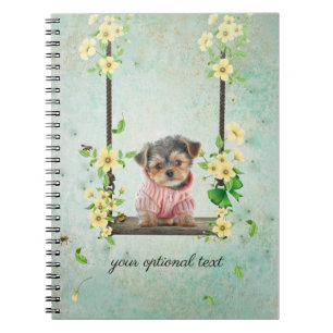 Cuaderno de Fotos en Espiral de Cachorro Yorkie en