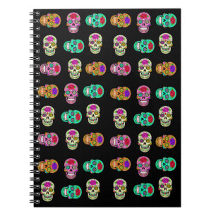 Cuaderno de Fotos en Espiral de Calaveras de Azúca