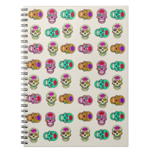Cuaderno de Fotos en Espiral de Calaveras de Azúca