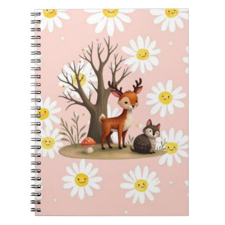 Cuaderno de Fotos en Espiral de Ciervo y Erizo Ado