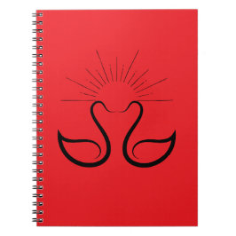 Cuaderno de fotos en espiral de cisne