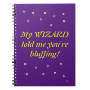 cuaderno de fotos en espiral de citas de mago
