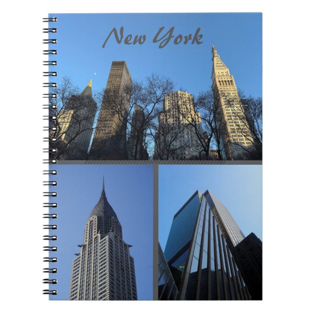 Cuaderno de Fotos en Espiral de Edificios de NYC (Frente)