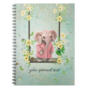 Cuaderno de Fotos en Espiral de Elefante Rosa Colu