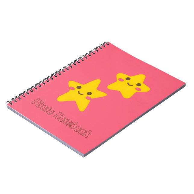 Cuaderno de Fotos en Espiral de Estrellas Sonrient (Lado Izquierdo)