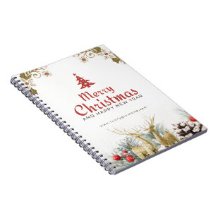 Cuaderno de Fotos en Espiral de Feliz Navidad