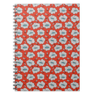 Cuaderno de Fotos en espiral de Floral Naranja