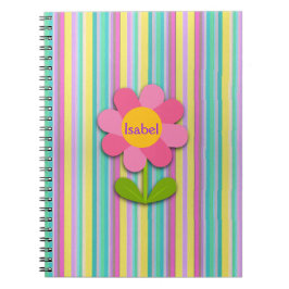 Cuaderno de Fotos en Espiral de Flores Personaliza