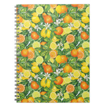 Cuaderno de Fotos en Espiral de Frutas Cítricas co
