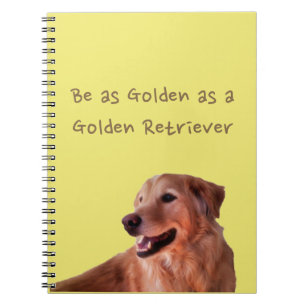 Cuaderno de fotos en espiral de Golden Retriever