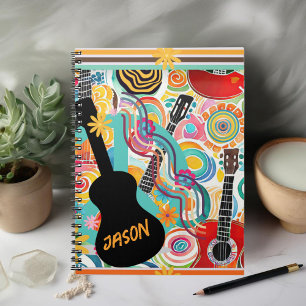 Cuaderno de fotos en espiral de Guitars coloridos 