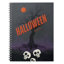 Cuaderno de fotos en espiral de Halloween espeluzn
