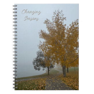 Cuaderno de Fotos en Espiral de Hojas de Otoño
