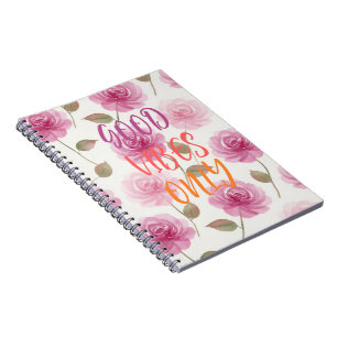 Cuaderno de Fotos en Espiral de Rosas Rosadas