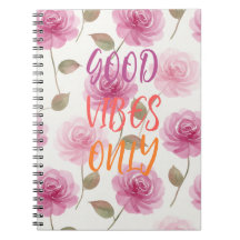 Cuaderno de Fotos en Espiral de Rosas Rosadas
