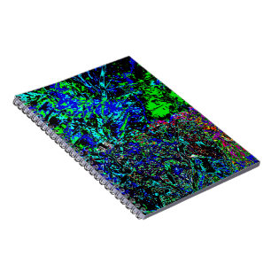 Cuaderno de fotos en espiral de textura dulce azul