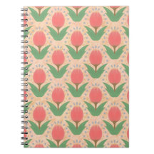 Cuaderno de Fotos en Espiral de Tulipanes Alegres