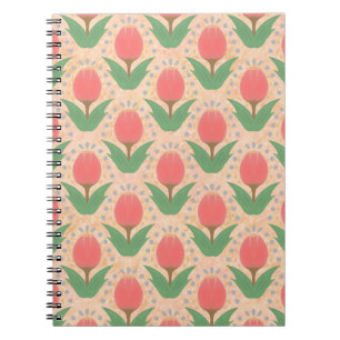 Cuaderno de Fotos en Espiral de Tulipanes Alegres