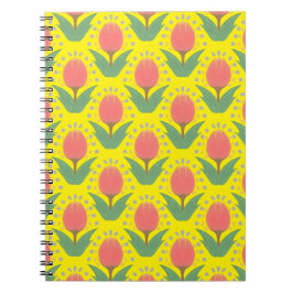 Cuaderno de Fotos en Espiral de Tulipanes Alegres