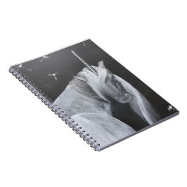 Cuaderno de fotos en espiral de unicornio y diente