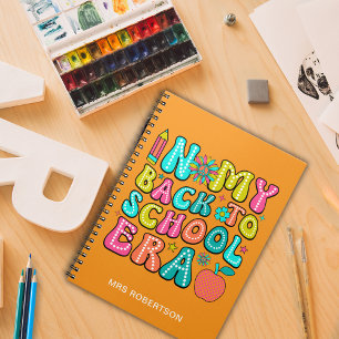 Cuaderno de fotos en espiral divertido naranja par