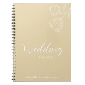 Cuaderno de Fotos en Espiral Dorado Recuerdos de B